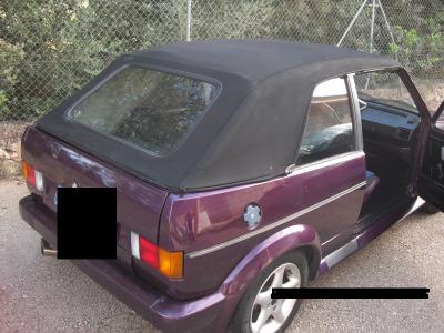 Golf 1 Cabrio pintura especial "Fire & Ice"