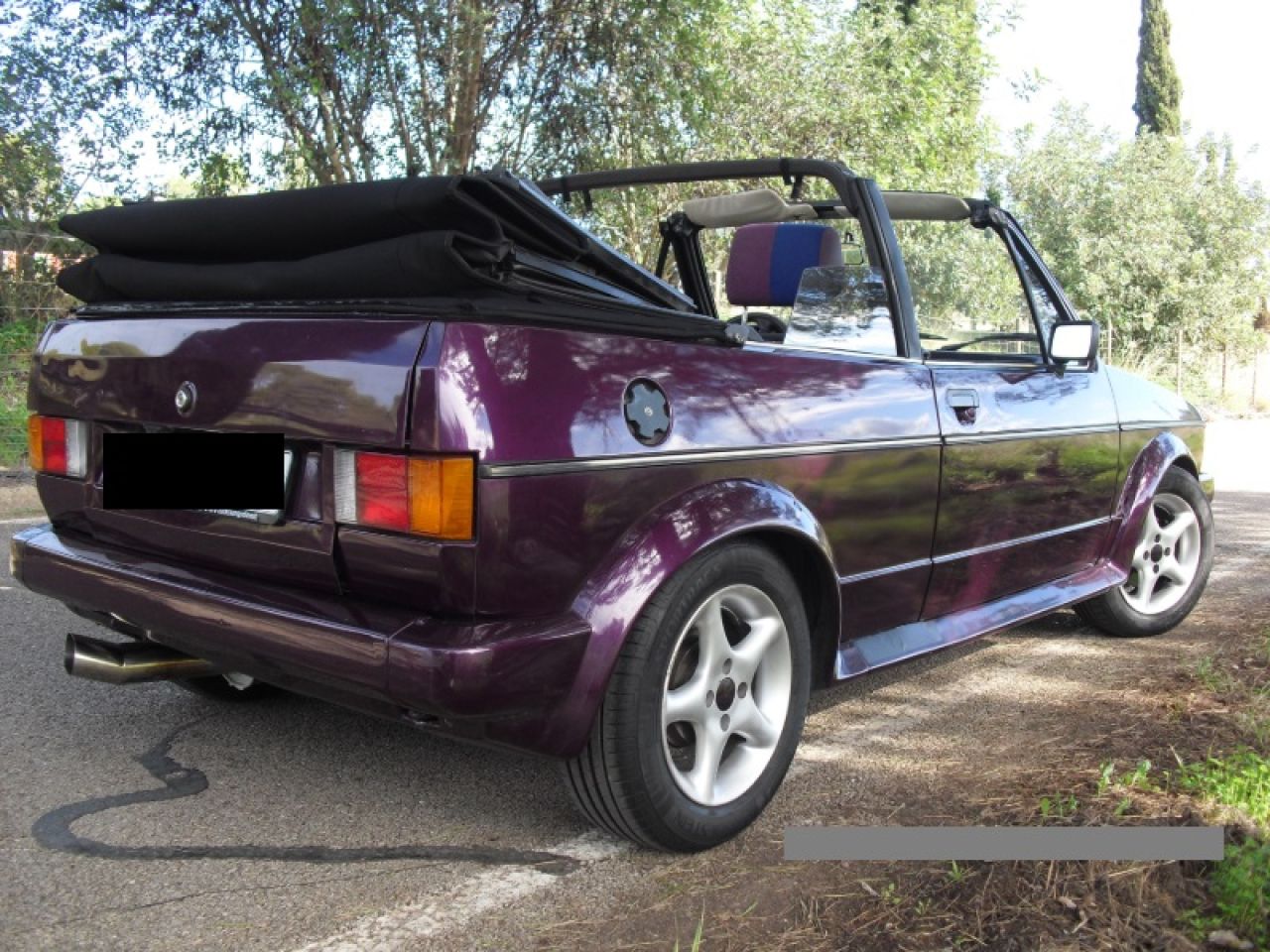 Golf 1 Cabrio pintura especial "Fire & Ice"