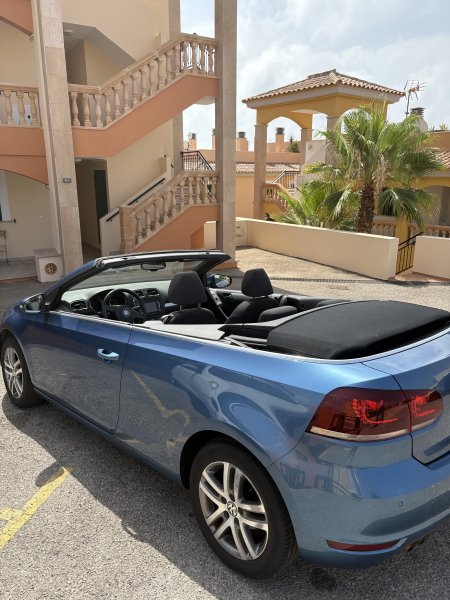 Golf Cabrio mit spanischen Kennzeichen