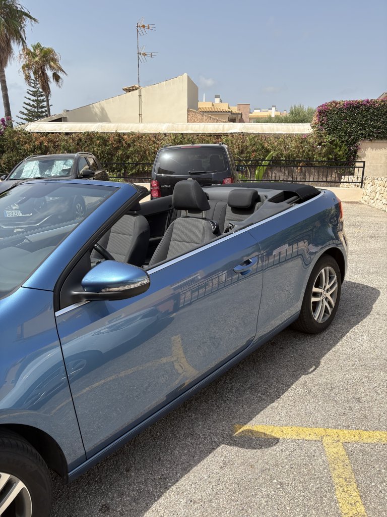Golf Cabrio mit spanischen Kennzeichen