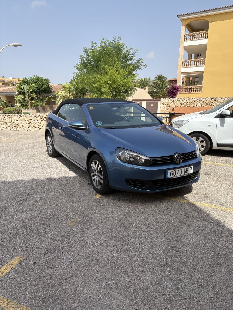 Golf Cabrio mit spanischen Kennzeichen
