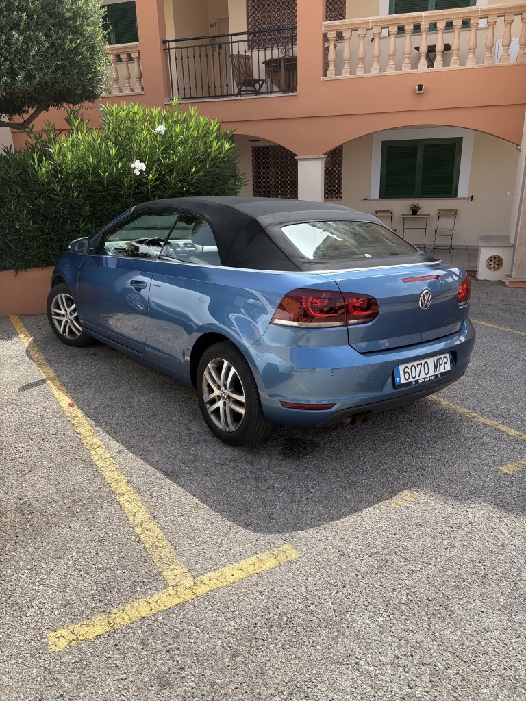 Golf Cabrio mit spanischen Kennzeichen