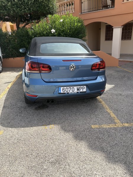 Golf Cabrio mit spanischen Kennzeichen