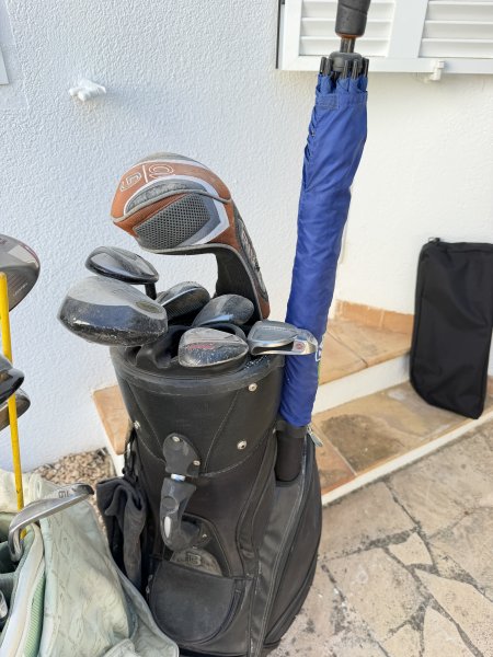 Golf Konvolut: 300 Bälle,34 Schläger,3 Golf-Trolley (2 elektrisch),4 Bags etc.