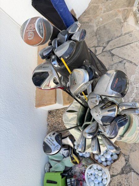 Golf Konvolut: 300 Bälle,34 Schläger,3 Golf-Trolley (2 elektrisch),4 Bags etc.