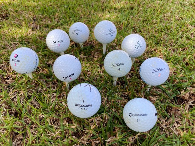 Golffundbälle verschiedenster Hersteller