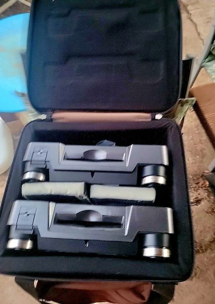 Large brown DJ transport bag for vinyl records and DJ equipment