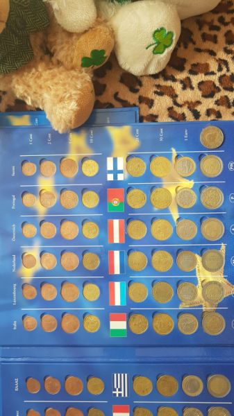 Große Euromünzsammlung in 4 Alben – 228 Münzen – Sammler