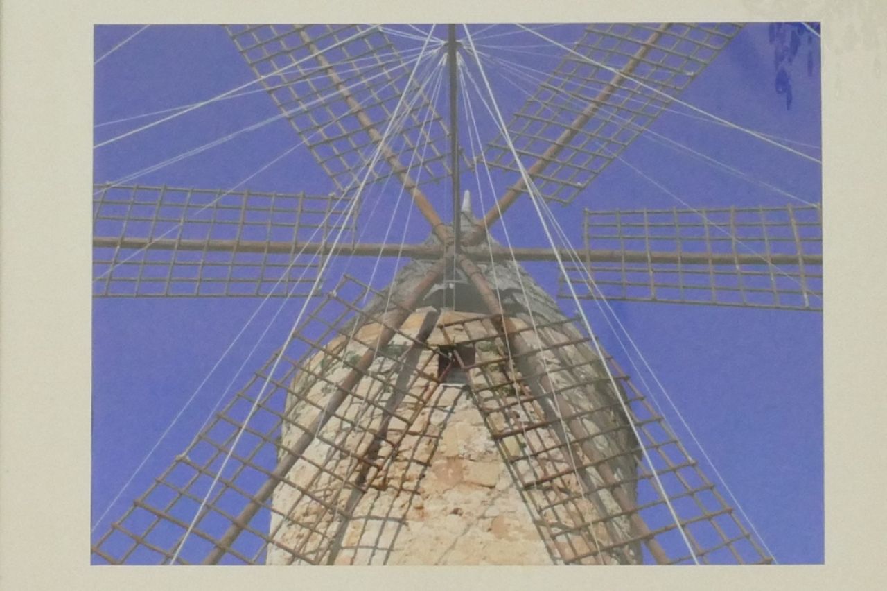 gran molino de carteles de impresión de arte Mallorca 100 x 80cm