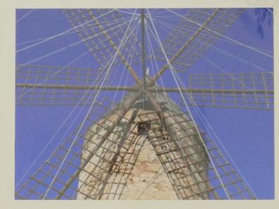 gran molino de carteles de impresión de arte Mallorca 100 x 80cm