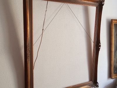 Großer Prunkrahmen Barockstil / Rokoko 130 x 110 cm - Holz mit Stuck-Applikationen