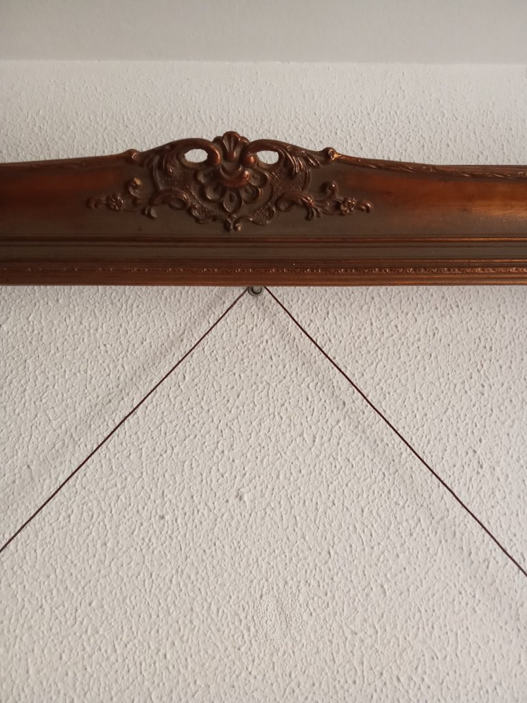 Großer Prunkrahmen Barockstil / Rokoko 130 x 110 cm - Holz mit Stuck-Applikationen