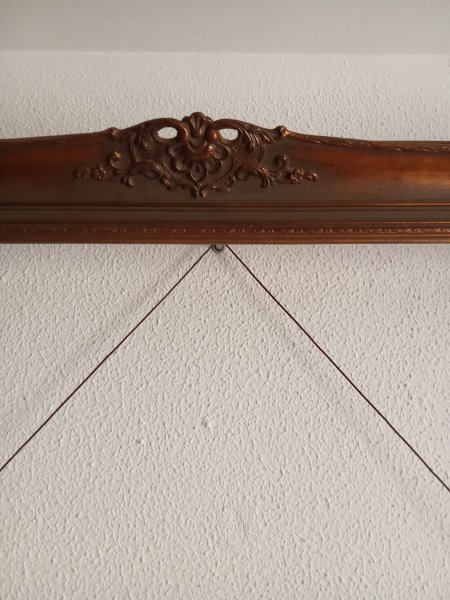 Großer Prunkrahmen Barockstil / Rokoko 130 x 110 cm - Holz mit Stuck-Applikationen