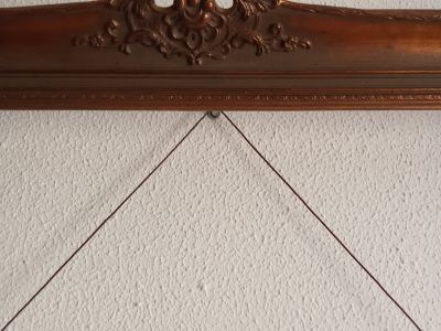 Großer Prunkrahmen Barockstil / Rokoko 130 x 110 cm - Holz mit Stuck-Applikationen