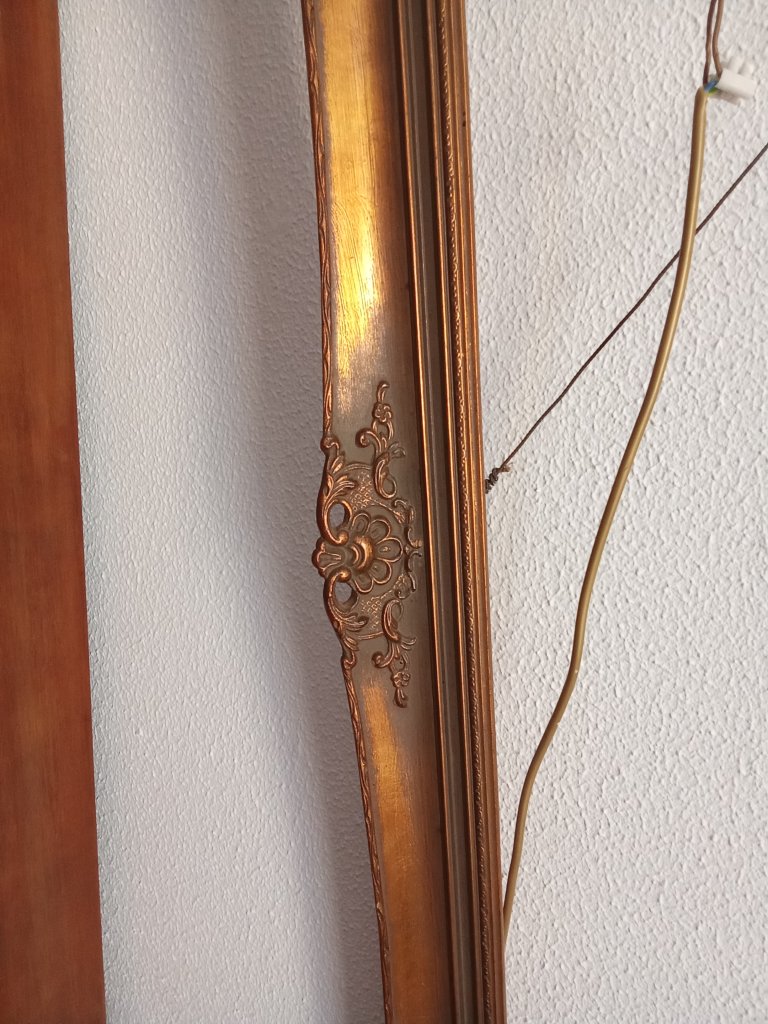 Großer Prunkrahmen Barockstil / Rokoko 130 x 110 cm - Holz mit Stuck-Applikationen