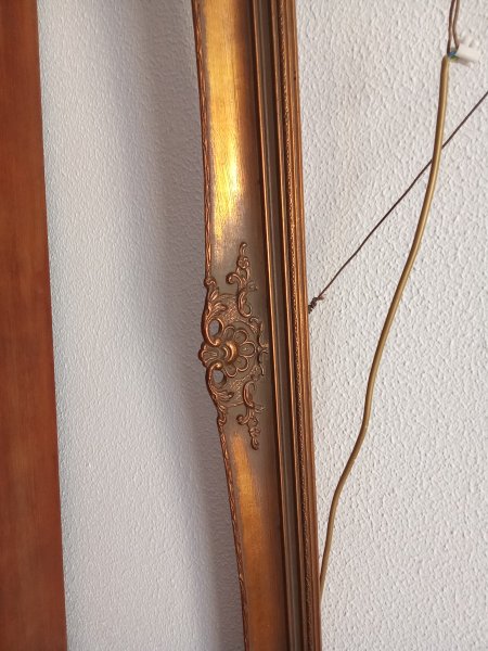 Großer Prunkrahmen Barockstil / Rokoko 130 x 110 cm - Holz mit Stuck-Applikationen