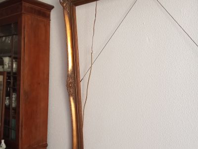 Großer Prunkrahmen Barockstil / Rokoko 130 x 110 cm - Holz mit Stuck-Applikationen