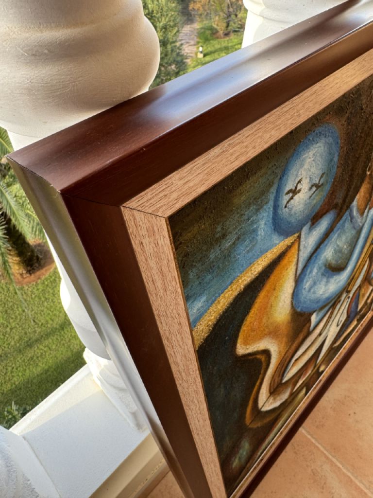 Großes Gemälde ca. ca.74 x 62 cm Öl oder Acryl