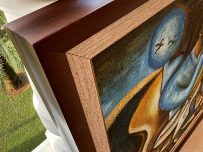 Large painting approx. approx. 74 x 62 cm Oil or Acrylic