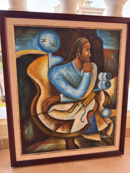 Large painting approx. approx. 74 x 62 cm Oil or Acrylic