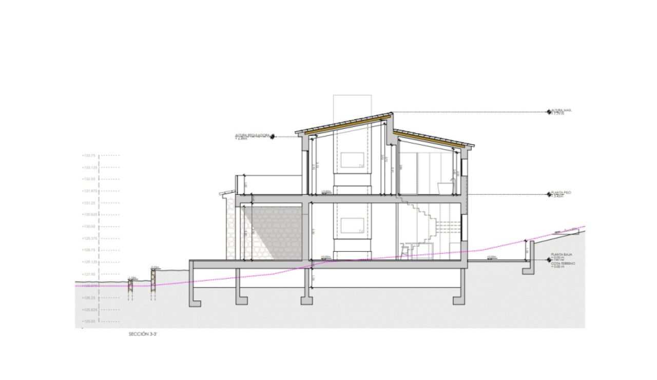 Land for sale with project in Son Macia.