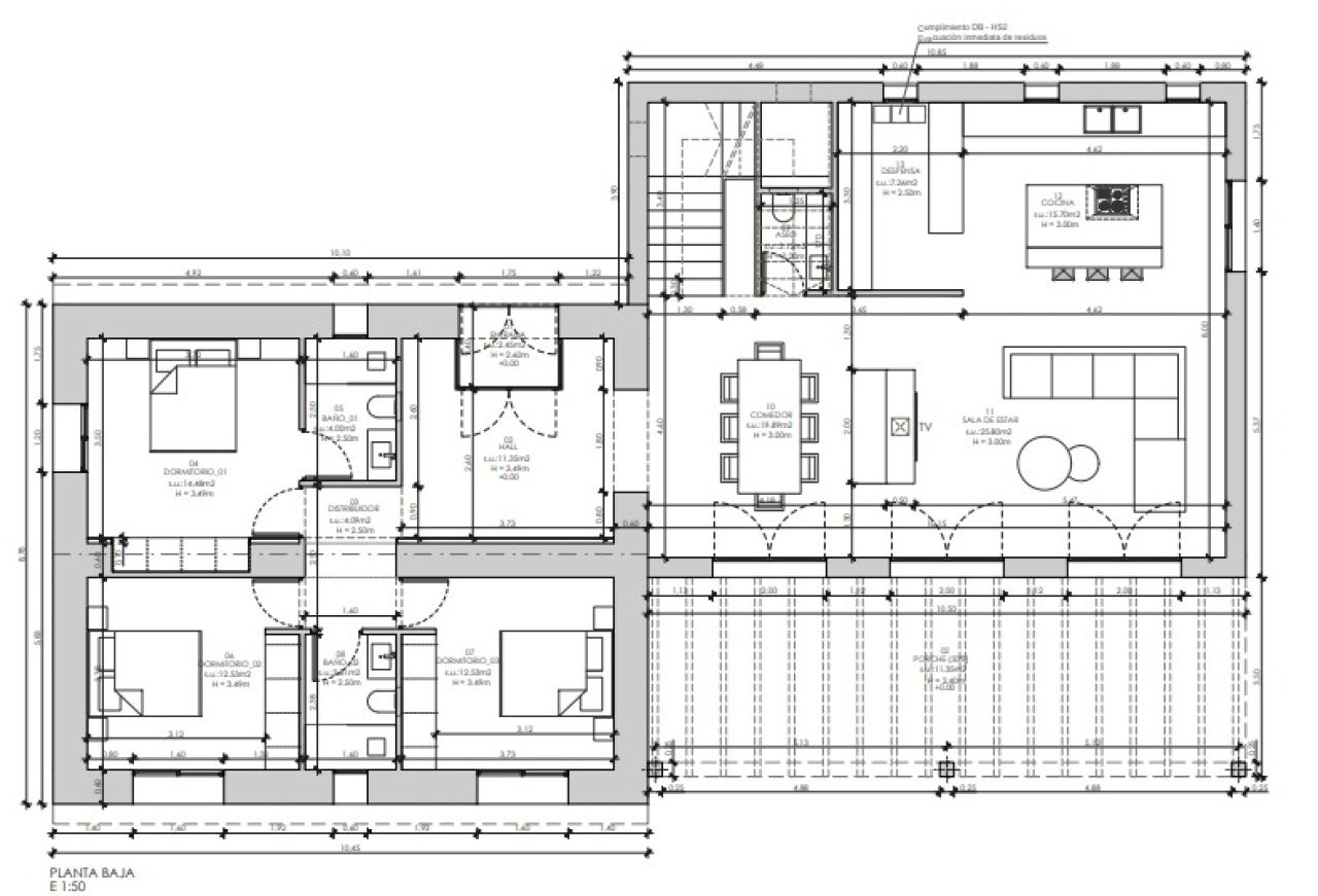Land for sale with project in Son Macia.