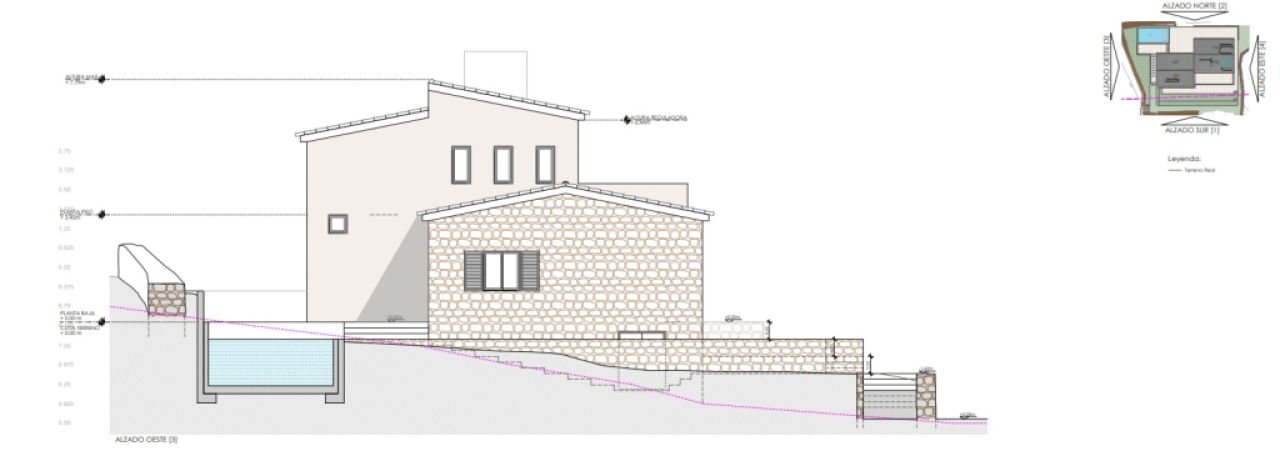 Land for sale with project in Son Macia.