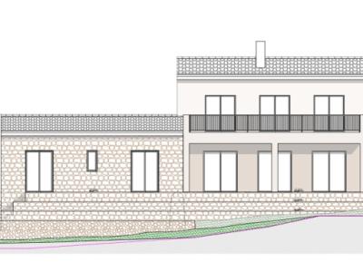 Land for sale with project in Son Macia.