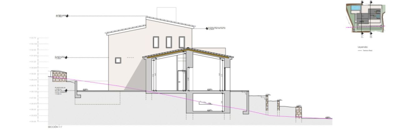 Land for sale with project in Son Macia.