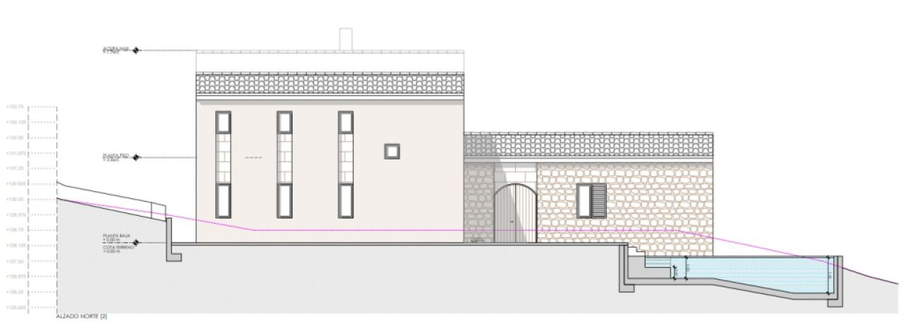 Land for sale with project in Son Macia.