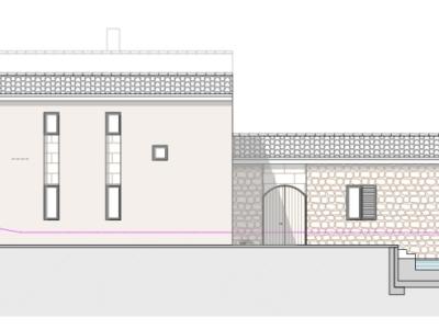 Land for sale with project in Son Macia.