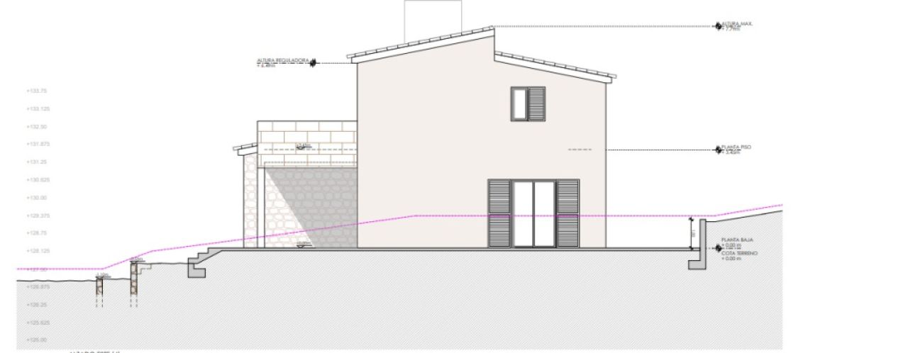 Land for sale with project in Son Macia.