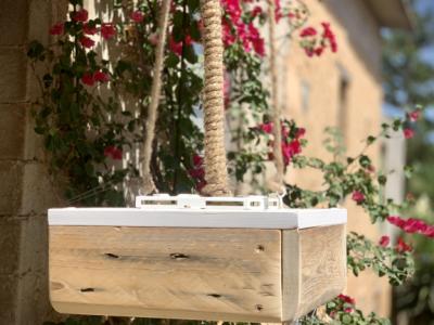 Hängelampe Deckenlampe Holz einzigartig Unikat Tischlampe E14