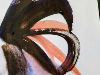 Rooster in watercolor