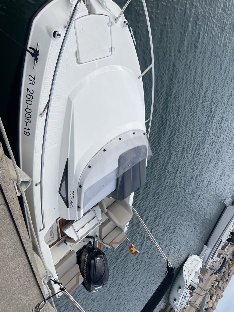 Shared ownership motorboat Quicksilver 470 Cabin, 100 HP with trailer in Cala Murada