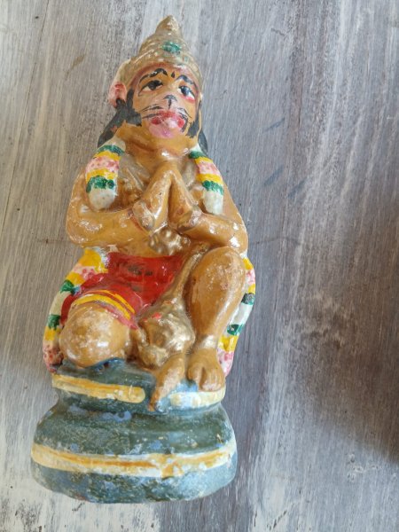 Handbemalte indische Holz & Ton und Dhocra-Bronce-Figuren