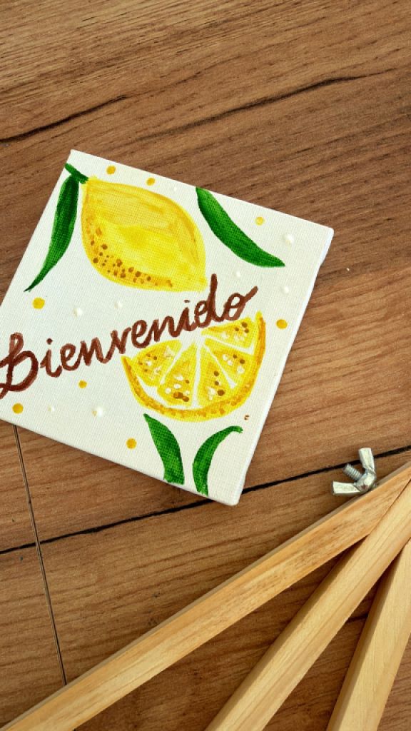 Handgemalte Willkommensbilder “Bienvenidos” – auf Bestellung