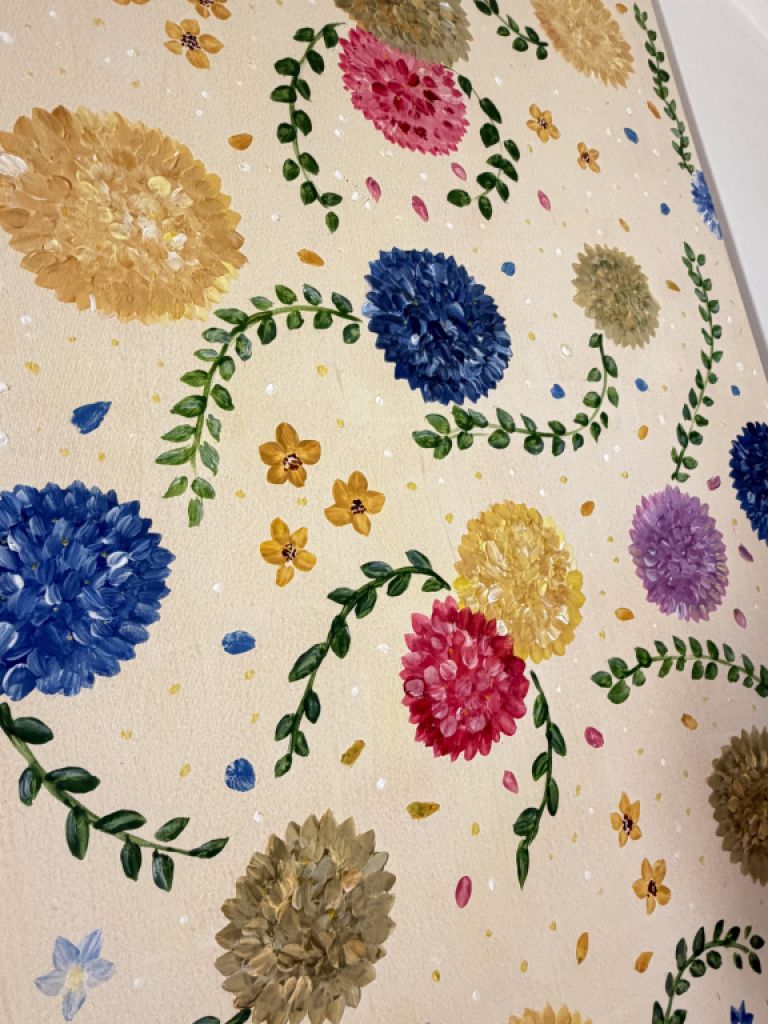 Handgemaltes Acrylbild Blumen – selbst gestaltet