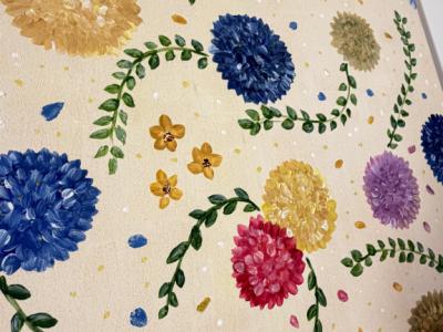 Handgemaltes Acrylbild Blumen – selbst gestaltet