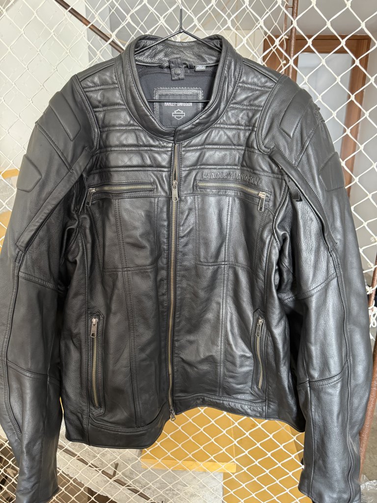 Harley-Davidson Herren Lederjacke Motorrad Auroral II 3 in 1 Schwarz 98003-21EM