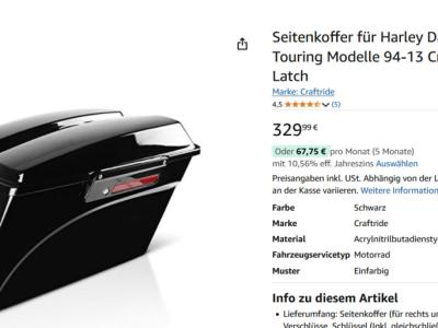 Harley Davidson Touring verschiedenes Zubehör Manacor/Mallorca