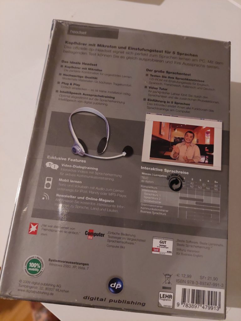 Headset + Einstufungstest: Das offizelle dp-Headset + Sprachentest