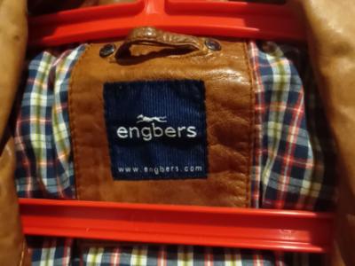 Hellbraune Herrenlederjacke Grösse 48 - XL