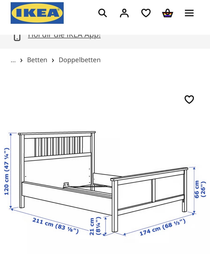 Hemnes Bett 160 x200 neuwertig