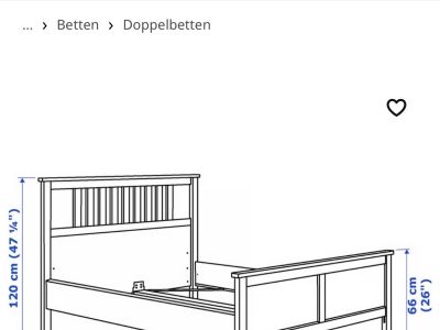 Hemnes Bett 160 x200 neuwertig