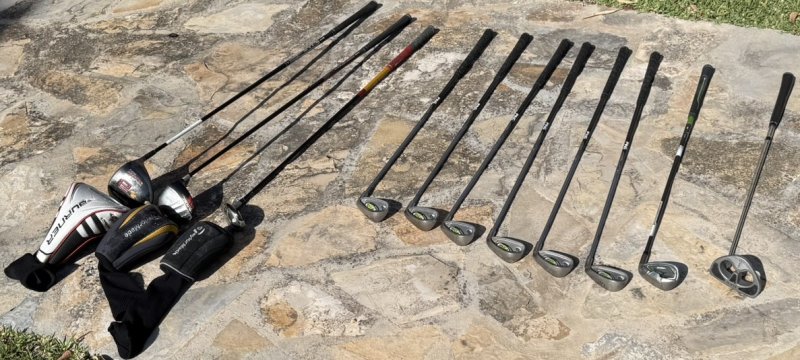 Bolsa de golf para hombre con juego completo de palos incl. varios drivers