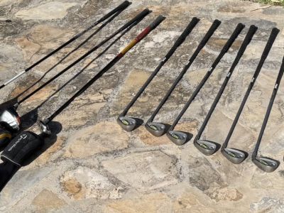 Bolsa de golf para hombre con juego completo de palos incl. varios drivers