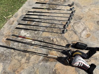 Bolsa de golf para hombre con juego completo de palos incl. varios drivers