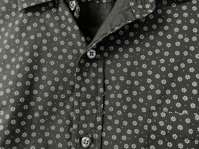 Herren Kurzarmhemd, blau, L