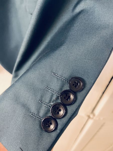 Herren-Sakko in XL (Größe 54) – blau / türkis